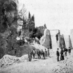 Una foto della Breccia di Porta Pia nel settembre del 1870