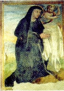 Jacopa dei Sette Soli in un affresco del XIV secolo