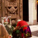 L'omaggio dei fiori all'Ara dei Caduti
